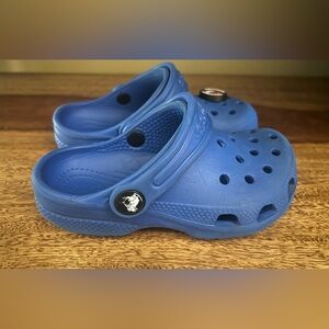 Crocs Littles Blue Bolt Clogs, Size C10